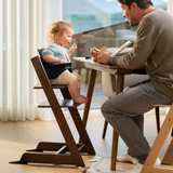 Oak warm brown Tripp Trapp in use