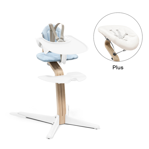 Stokke® Nomi® White High Chair Bundle with Newborn Set