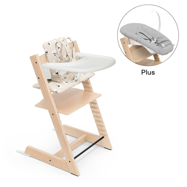 Tripp Trapp® Feeding Bundle + Newborn Set Mickey Signature Cushion