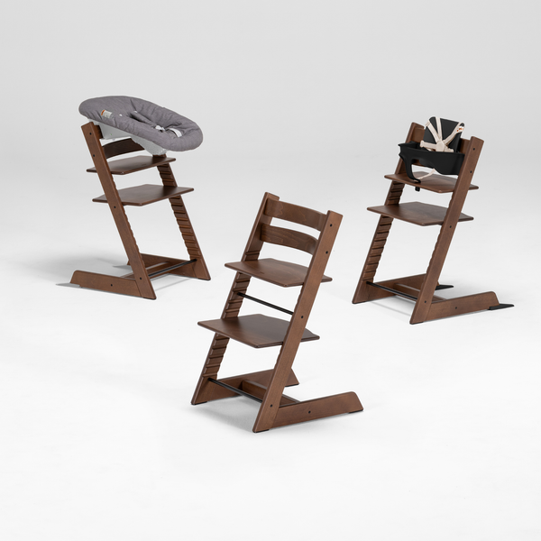 Warm Brown Tripp Trapp with Newborn and Babysets