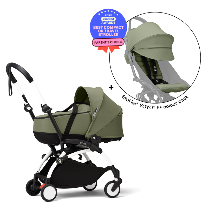Stokke® YOYO³ Pram with Bassinet Bundle1
